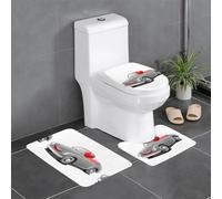YYHWHJDE Set di 3 tappetini antiscivolo, una piccola auto che persegue l'amore stampe tappeti da bagno per il massimo comfort, bagni padronali