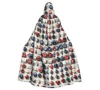YYHWHJDE Set di dadi da gioco modello Halloween adulto mantello con cappuccio per varie feste e carnevale
