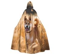YYHWHJDE Shiba Inu - Mantello con cappuccio per Halloween, per adulti, senza cerniera, comodo per feste in costume