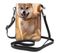 YYHWHJDE Shiba Inu Picture - Telefono cellulare da donna con prepuzio in pelle, a tracolla, piccola tracolla regolabile