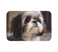 YYHWHJDE Shih Tzu Dog Picture Tappetino antiscivolo e ispessito adatto per bagni, camere da letto, tappetini lavabili 40,6 x 61 cm