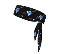 YYHWHJDE Shining Diamonds on The Branches - Foulard sportivo, casual, elastico, assorbe il sudore, regolabile, antiscivolo