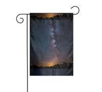 YYHWHJDE Shining Night Sky Prints Asta da giardino decorazione cortile esterno moda 30,5 x 45,7 cm