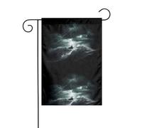 YYHWHJDE Ship in the Storm Picture Garden pennone esterno cortile decorazione fronte-retro 30,5 x 45,7 cm