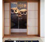 YYHWHJDE Simpatici gufi stampati, tenda divisoria per porta, protezione della privacy, adatta per cucina, bagno, stanza 86,4 x 142,2 cm
