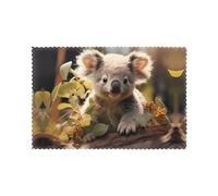 YYHWHJDE Simpatico Koala Plant Prints Tovaglietta resistente, impermeabile, facile da pulire, resistente al calore, antiscivolo set di tovagliette