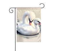 YYHWHJDE Simpatico piccolo cigno modello asta da giardino decorazione cortile esterno moda 30,5 x 45,7 cm