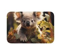 YYHWHJDE Simpatico tappeto in velluto con immagine di koala con bordo bloccato, per camera da letto, salotto, dormitorio, decorazione per la casa