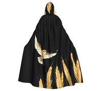 YYHWHJDE Skylarks Fly Over The Wheat Fields modello Halloween adulto mantello con cappuccio senza cerniera, comodo per feste in costume