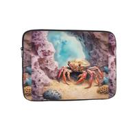 YYHWHJDE Small Crab Under The Rocks Picture Custodia portatile antiurto per laptop da 17 pollici per uomini e donne viaggi d'affari, scuola e ufficio uso quotidiano