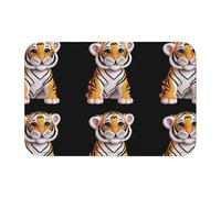 YYHWHJDE Smart e carino Little Tiger Picture Tappetino antiscivolo e ispessito adatto per bagni, camere da letto, tappetini lavabili 40,6 x 61 cm
