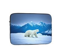 YYHWHJDE Snowy Mountain Polar Bear Pattern antiurto portatile laptop 15" borsa per uomini e donne - ideale per viaggi d'affari, scuola e uso quotidiano