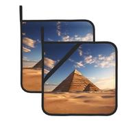 YYHWHJDE Sottovaso quadrato con piramide egiziana nel deserto, 2 pezzi, dotato di una comoda corda laterale per appenderlo facilmente