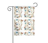 YYHWHJDE Spider Butterfly Alphabet Picture Garden flagpole outdoor courtyard decoration double face 30,5 x 45,7 cm