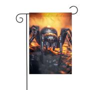 YYHWHJDE Spider in the light Stampe Garden pennone esterno cortile decorazione moda 30,5 x 45,7 cm