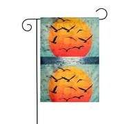 YYHWHJDE Stampa alba sul mare, bandiera da giardino, decorazione per cortile, 30,5 x 45,7 cm, per giardino, terrazza, balcone