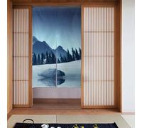 YYHWHJDE Stampa della foresta innevata tenda divisoria divisoria splicing protezione della privacy adatta per cucina, bagno, stanza 86,4 x 142,2 cm
