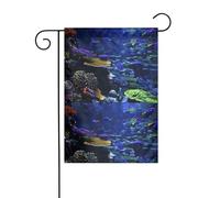 YYHWHJDE Stampa di colonie di coralli sottomarini da giardino, decorazione per cortile, 30,5 x 45,7 cm, per giardino, terrazza, balcone