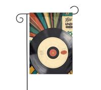 YYHWHJDE Stampa vintage in vinile con bandiera da giardino, decorazione per cortile, 30,5 x 45,7 cm, spessa moda