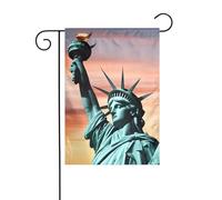 YYHWHJDE Statua della Libertà Stampe Bandiera Giardino Decorazione Cortile 30,5 x 45,7 cm Spessore Moda