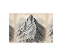 YYHWHJDE Steep Mountain Prints - Set di 6 tovagliette da pranzo spesse, robuste e resistenti all'usura, per uso domestico e alberghiero, 30,5 x 45,7 cm