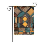 YYHWHJDE Stile africano Patchwork Stampe Giardino Bandiera Esterna Cortile Decorazione Moda 30,5 x 45,7 cm