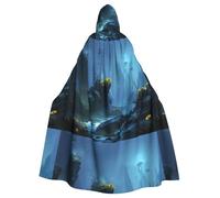 YYHWHJDE Stone Wild Chrysanthemums Picture Halloween adulto mantello con cappuccio senza cerniera, comodo per feste in costume