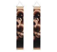 YYHWHJDE Striscione per portico di laurea con labrador retriever marrone, robusto, durevole, lavabile e riutilizzabile, decorazione per feste, cerimonie, porte d'ingresso