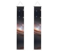 YYHWHJDE Striscione per portico di laurea con stampa di ammassi di stelle e galassie, robusto, durevole, lavabile e riutilizzabile, decorazione per laurea 30,5 x 180 cm