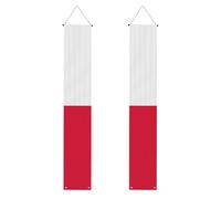 YYHWHJDE Striscione per portico di laurea con stampa di bandiera polacca, robusto, durevole, lavabile e riutilizzabile, decorazione per laurea 30,5 x 180 cm