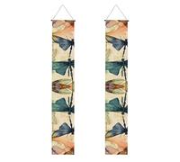 YYHWHJDE Striscione per portico di laurea con stampa libellula a inchiostro, robusto, durevole, lavabile e riutilizzabile, decorazione di laurea per feste, cerimonie, porte d'ingresso