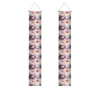 YYHWHJDE Striscione per portico di laurea con stampe di fenicotteri ad acquerello, robusto, durevole, lavabile e riutilizzabile, decorazione per laurea 30,5 x 180 cm