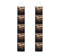 YYHWHJDE Striscione per portico di laurea con stampe di simpatici gufi, robusto, durevole, lavabile e riutilizzabile, decorazione per laurea 30,5 x 180 cm