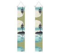 YYHWHJDE Striscione per portico di laurea con stampe di Tranquil Lakes, robusto, durevole, lavabile e riutilizzabile, decorazione per laurea 30,5 x 180 cm