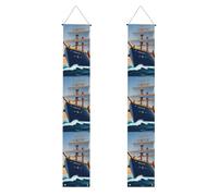 YYHWHJDE Striscione per portico di laurea con stampe oceaniche, robusto, durevole, lavabile e riutilizzabile, 30,5 x 180 cm