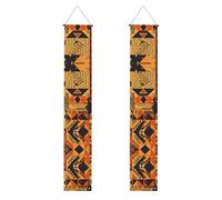 YYHWHJDE Striscione per portico di laurea con stampe patchwork in stile africano, robusto, durevole, lavabile e riutilizzabile, decorazione di laurea per feste, cerimonie, porte d'ingresso