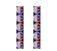 YYHWHJDE Striscione per portico di laurea con stampe yin yang sky, robusto, durevole, lavabile e riutilizzabile, 30,5 x 180 cm
