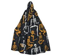 YYHWHJDE Sugar Skulls (2) Stampe Halloween Adulto Mantello con Cappuccio Uomini e Donne Abbigliamento Mantello Gioco di Ruolo