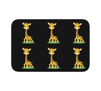 YYHWHJDE Super carino baby giraffa immagine antiscivolo e ispessito tappetino adatto per bagni, camere da letto, tappetini lavabili 40,6 x 61 cm