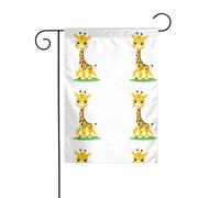 YYHWHJDE Super cute baby giraffa stampe giardino bandiera cortile decorazione 30,5 x 45,7 cm per giardino terrazza balcone