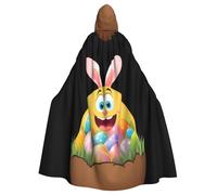 YYHWHJDE Surprise in the Easter Egg Picture Halloween adulto mantello con cappuccio per giochi di ruolo, costumi e feste a tema