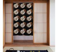 YYHWHJDE Sweet and delicious Coconut Pattern Curtain two pieces impiombato 86,4 x 142,2 cm tende in tessuto, divisorio in tessuto, liscio e non facilmente rugoso