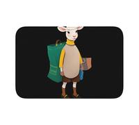 YYHWHJDE Tappetino antiscivolo e ispessito con motivo agnelli sul mercato, adatto per bagni, camere da letto, tappetini lavabili 40,6 x 61 cm