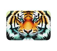 YYHWHJDE Tappetino antiscivolo e ispessito con testa di tigre, adatto per bagni, camere da letto, tappetini lavabili 40,6 x 61 cm