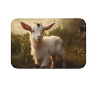 YYHWHJDE - Tappetino con bordo bloccato, 40 x 60 cm, con stampe di capre carine per WC, toletta, casa vacanze, bagno principale, bagno per bambini e suite per gli ospiti