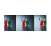 YYHWHJDE Tappetino per mouse con graffette colorate, extra large, per computer, ufficio, tastiera da gioco, versione ispessita, 30,5 x 80 cm