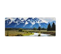 YYHWHJDE Tappetino per mouse con stampa del Parco Nazionale del Grand Teton, tappetino per mouse per computer, ufficio, tastiera da gioco, versione ispessita, 30,5 x 80 cm
