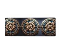 YYHWHJDE Tappetino per mouse con stampa di ingranaggi steampunk extra large, 30,5 x 80 cm, per l'apprendimento del gioco in ufficio