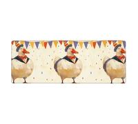 YYHWHJDE Tappetino per mouse con stampa di una grande oca bianca, tappetino per mouse per computer, ufficio, tastiera da gioco, versione ispessita, 30,5 x 80 cm