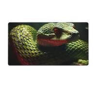 YYHWHJDE Tappetino per mouse da gioco per ufficio con immagine di serpente, 40,6 x 74,9 cm: forte adesione e durata, ispessito e antiscivolo
